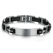 2019 hombres pulsera de lujo de acero inoxidable 316l pulsera de cuero genuino pulsera de cuero